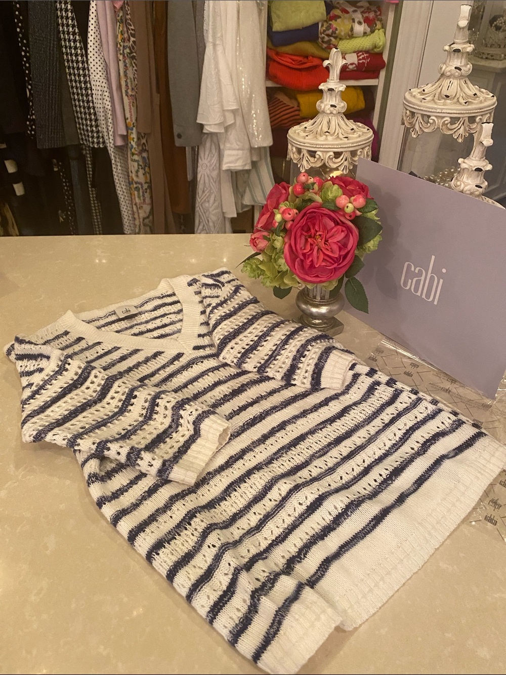 Chic CAbi  Peace pullover sweater - Picture 10 of 13